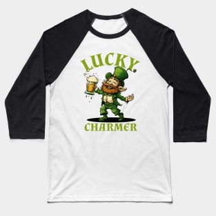 Lucky Charmer Leprechaun St Patrick's Baseball T-Shirt